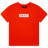 DKNY D35R93-407 Tričko s krátkým rukávem pro dívky oranžová barva