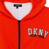 DKNY D35S15-407 Dívčí mikina na zip oranžová barva