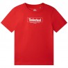 TIMBERLAND T25S81-992 Tričko s krátkým rukávem pro kluky červená barva