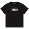 DKNY D35R93-09B Tričko s krátkým rukávem pro dívky černá barva