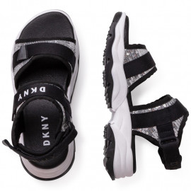 DKNY D39068-016 Sandály pro dívky Černá barva