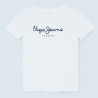 Pepe Jeans Basic tričko s logem ART junior boy PB501228-800 WHITE