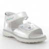 Primigi 1860900 Dívčí sandály stříbrné barvy