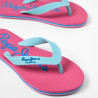 Pepe Jeans Pantofle BAY BEACH BRAND G junior girl PGS70048-508 AQUA