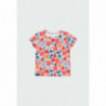 Květinové tričko pro dívky Boboli 204073-9819 oranžové barvy