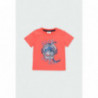 Tričko s krátkým rukávem pro kluka Baby Boboli 304074-3740 korálová barva