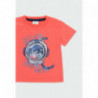 Tričko s krátkým rukávem pro kluka Baby Boboli 304074-3740 korálová barva