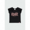 Tričko s třásněmi pro dívky Boboli 404154-890 černá barva