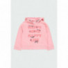 Mikina s kapucí pro dívky Boboli 424202-3751 růžové barvy