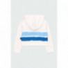 Mikina s kapucí pro dívky Boboli 434157-1100 bílá