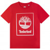 TIMBERLAND T25S83-992 Chlapecké tričko s krátkým rukávem červená barva