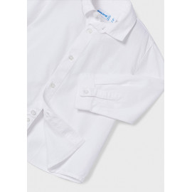 Mayoral 124-32 Košile s dlouhým rukávem pro chlapce bílá barva
