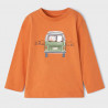 Mayoral 2008-58 Chlapecké tričko s dlouhým rukávem barva mrkve