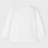 Mayoral 2092-22 Dívčí tričko s dlouhým rukávem krémovo-vodová barva