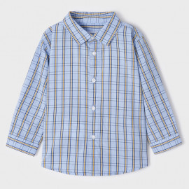 Mayoral 2160-79 Kostkovaná košile pro chlapce modrá barva