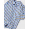 Mayoral 2160-79 Kostkovaná košile pro chlapce modrá barva