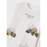 Mayoral 4008-33 Chlapecké tričko s dlouhým rukávem smetanové barvy