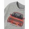 Mayoral 4009-41 Chlapecké tričko s dlouhým rukávem ocelová barva