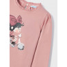 Mayoral 4025-55 Tričko s dlouhým rukávem pro dívky růžová barva