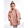 Mayoral 4484-38 Kabát pro dívku růžová barva