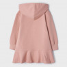 Mayoral 4967-59 Šaty s kapucí pro dívky růžová barva