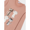 Mayoral 7033-76 Dívčí tričko s dlouhým rukávem růžová barva
