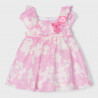 Mayoral 22-01905-045 Lněné šaty pro dívky 1905-45 růžové