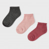 Mayoral 10325-76 Sada 3 párů dívčích ponožek růžové barvy