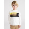 Mayoral 4016-58 Chlapecké tričko s dlouhým rukávem smetanovo-zlatá barva