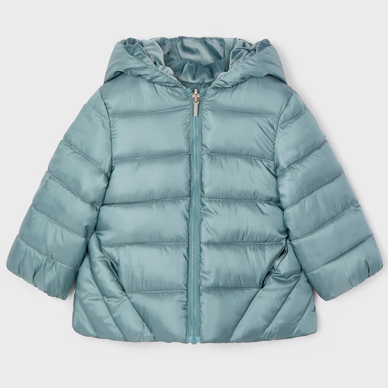 Mayoral 2436-39 Oboustranná zimní bunda pro dívky v jezerní barvě