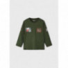 Chlapecké tričko Mayoral 4007-30 s dlouhým rukávem lišejnové barvy