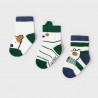 Mayoral 9537-46 Sada 3 párů ponožek pro kluky, barva želva