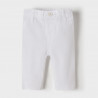 Mayoral 22-00595-085 Klasické chlapecké kalhoty 595-85 bílé