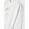 Mayoral 116-60 Dívčí tričko s dlouhým rukávem krémová barva