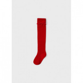 Mayoral 10324-49 Dlouhé ponožky pro dívky červená barva