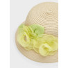 Mayoral 22-10258-097 Květinový klobouk dívka 10258-97 přírodní