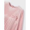 Mayoral 2949-91 Sametové šaty pro dívky růžová barva