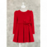 Abel & Lula Sametové šaty pro dívky 5533-63 Červené