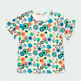 Tričko s potiskem pro dívku Boboli 224019-9825 zelené