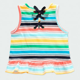 Pruhované tričko pro dívku Baby Boboli 224086-9826 barevné