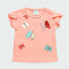 Tričko pro dívku Baby Boboli 234087-3742 barva lososová