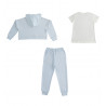 iDO 45690-3811 Dívčí tepláková souprava s tričkem modrá barva