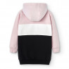 Šaty s kapucí pro dívky Boboli 405133-3678 růžové barvy