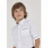 Mayoral 6117-40 Chlapecká společenská košile s dlouhým rukávem bílá