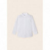 Mayoral 3167-77 Chlapecká košile s dlouhým rukávem v bílé barvě