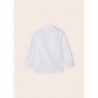 Mayoral 3167-77 Chlapecká košile s dlouhým rukávem v bílé barvě