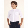 Mayoral 6115-77 Hladká košile se stojáčkem pro chlapce, bílá