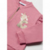 Mayoral 1409-69 Dívčí mikina na zip růžová barva