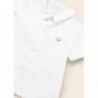 Mayoral 1189-60 Chlapecká košile s krátkým rukávem bílá