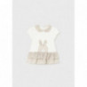 Mayoral 1801-84 Dívčí bavlněné šaty béžová barva